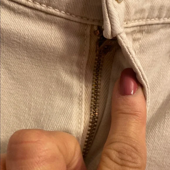 MOTHER Cream Straight Leg Jeans - Picture 5 of 14